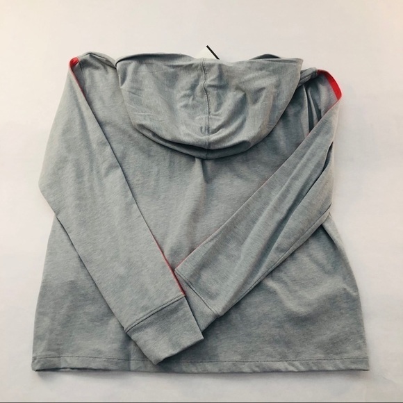 NWT Under Armour Mod Gray Loose Crop Top Hoodie Gray Sz: YLG/JG - Picture 5 of 5